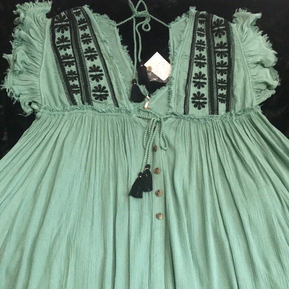 Free People Will Wait For You Midi Dress. L - Picture 3 of 8